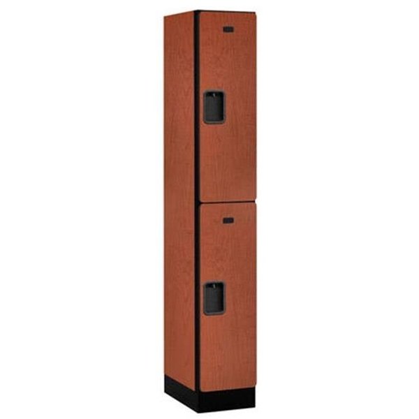 Salsbury Industries Salsbury Industries 32168CHE Designer Wood Locker - Double Tier - 1 Wide - Cherry 32168CHE